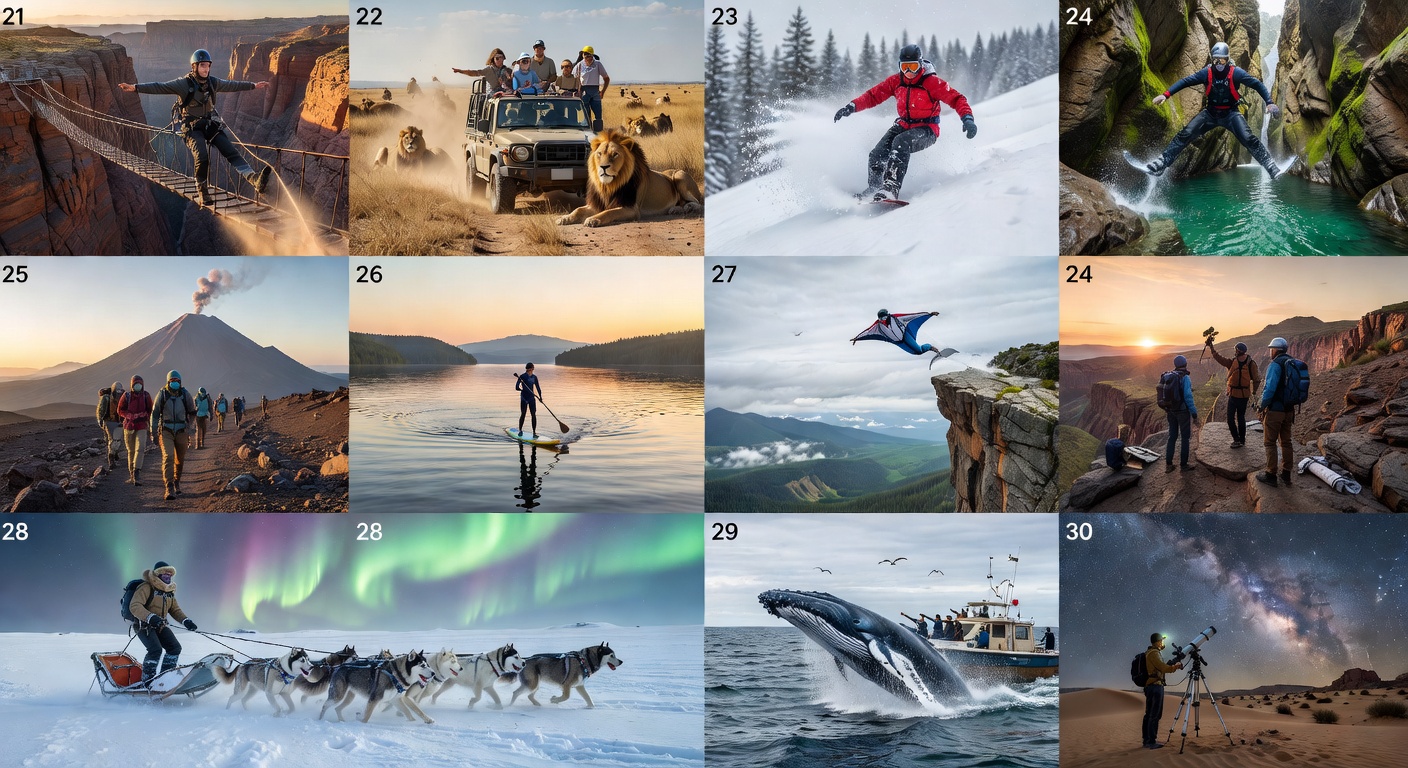 Dog sledding in the Arctic