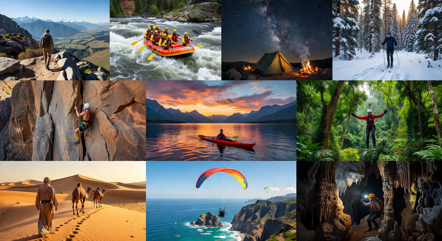 Cave exploration underground