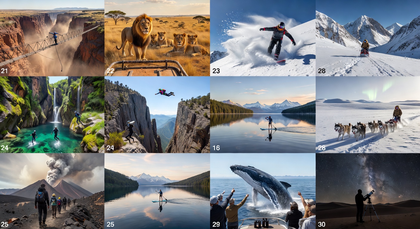 Athletes preparing for a cliff jump over deep water