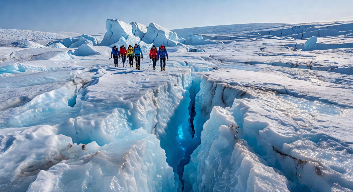 Glacier hiking