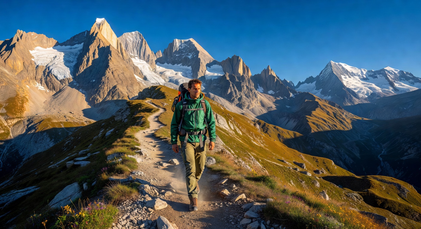 Hiking in the Alps with quality boots
