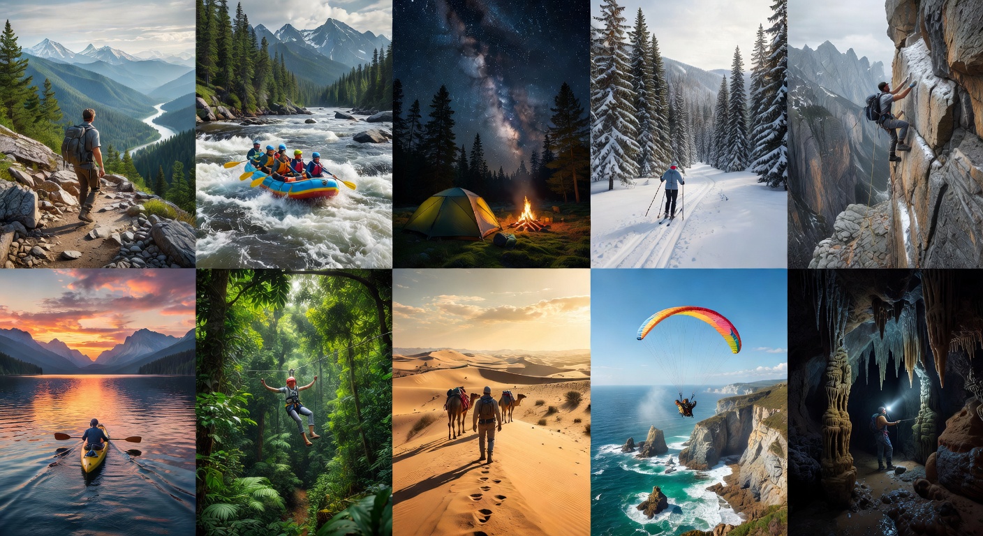 Mountain hiking adventure