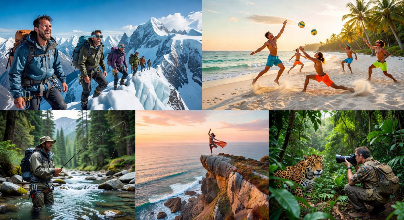 Crossing a mountain stream in trail runners